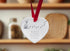 Whippet Walk Beside Us Ceramic Heart